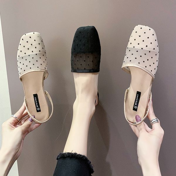 

shoes slippers flat slides fashion cover toe low loafers soft scandals back strap basic rome rubber pu fabric cotton, Black