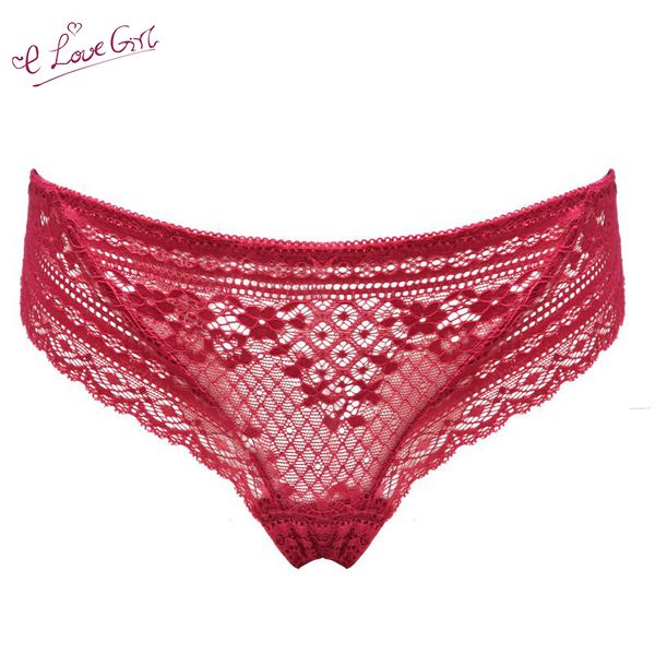 

e lovegirl lace panties for women, solid color low-rise hips panties, openwork, seamless,comfortable temptation briefs, Black;pink