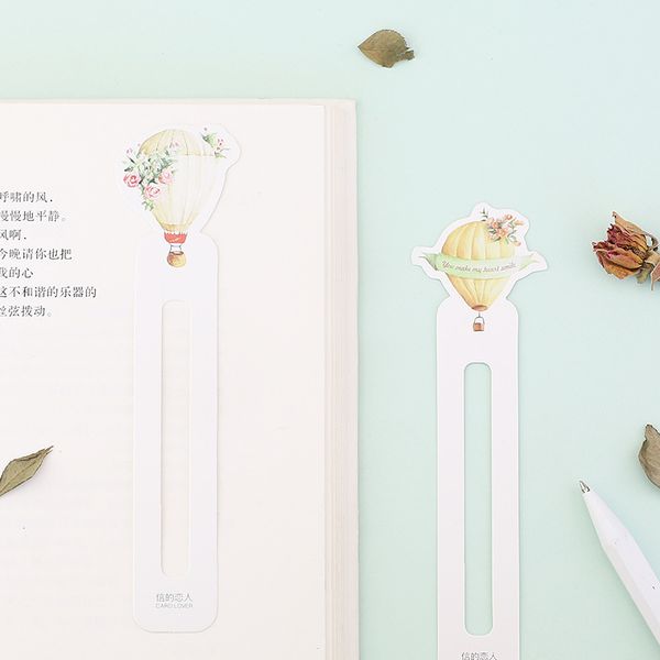 

6 set/lot korean style wedding gift page holder memo note air balloon bookmarks stationery school supplies fc394