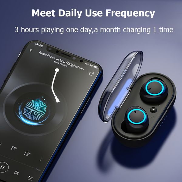 

d10/dt2 tws bluetooth earphones fingerprint touch wireless earbuds hd stereo wireless headphones noise cancelling gaming headset new