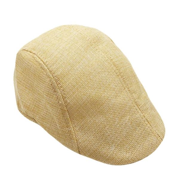 

beret flat cap british style 2019 winter men summer visor berets cap hat wool mesh running sport classic vintage beret 10.18, Blue;gray