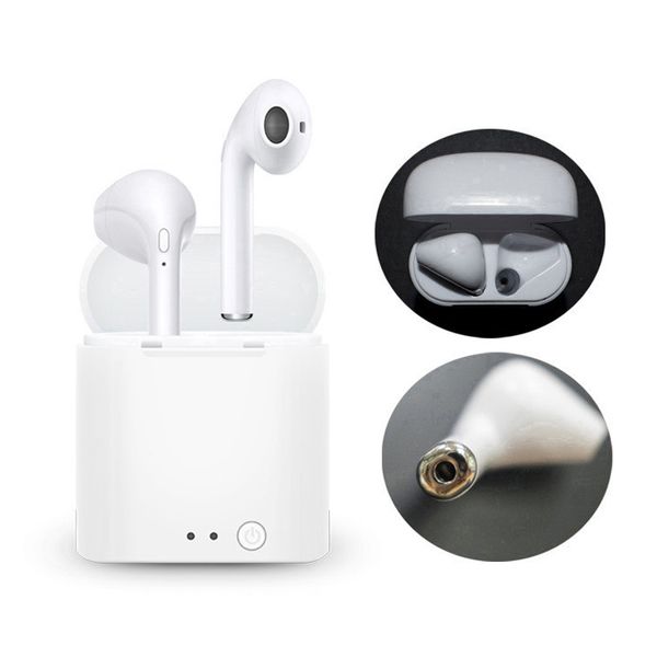 

New i7S TWS Twins Bluetooth Earphone Mini Double Wireless Earbuds With Charger Dock V4.2 Stereo Headphone For iPhone X 8 7 Plus S9 Plus 0004