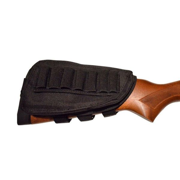 

tactical hunting rifle sun buttstock cheek rest ammo shell mag pouch holder