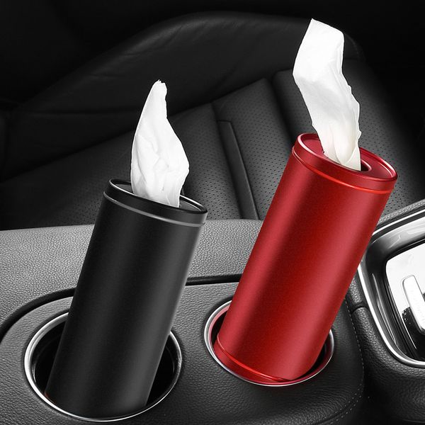 

creative car tissue box metal paper towel tube auto tissue paper holder case car home for girls interior accessories