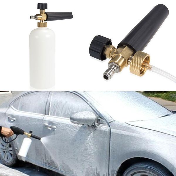 

aozbz universal 1000ml snow foam generator lance foamer sprayer nozzles for high pressure car washer gun machine soap foamer gun