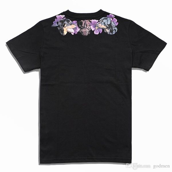 

20ss luxury mens конструктора тенниски мягкий хлопок короткие рукава мода повседневная собака печать мужчины женщины тис черный, White;black