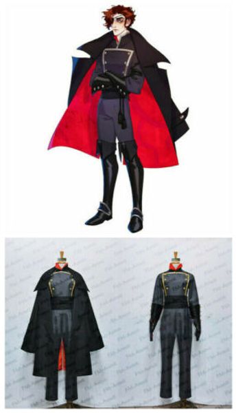 

тайн (игра) julian военная форма косплей костюм плащ куртка, Black;red