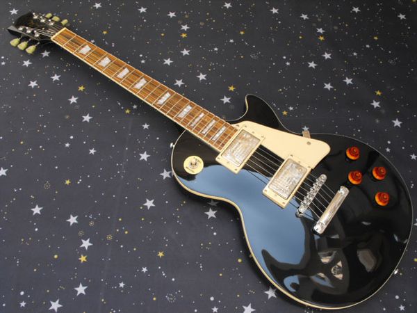 

selling one-piece set neck g l p mahogany body black electric guitar ing