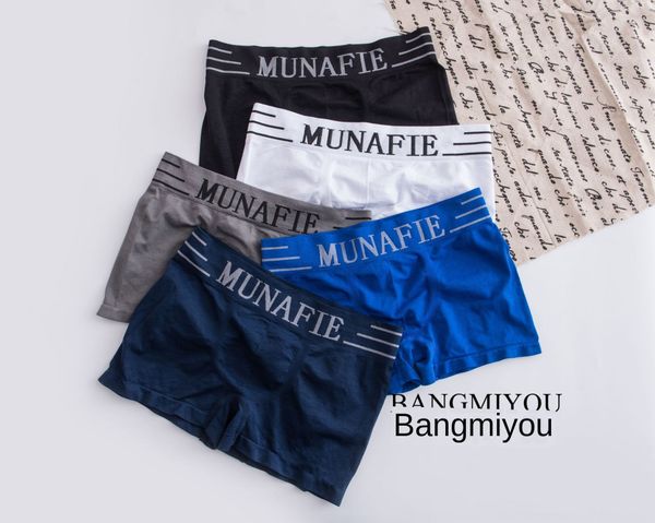 

bangmiyou мужские мужские боксерские бесследные дышащие спортивные молодежные четырехугольные короткие трусы шорты и трусы брюки, Black;white