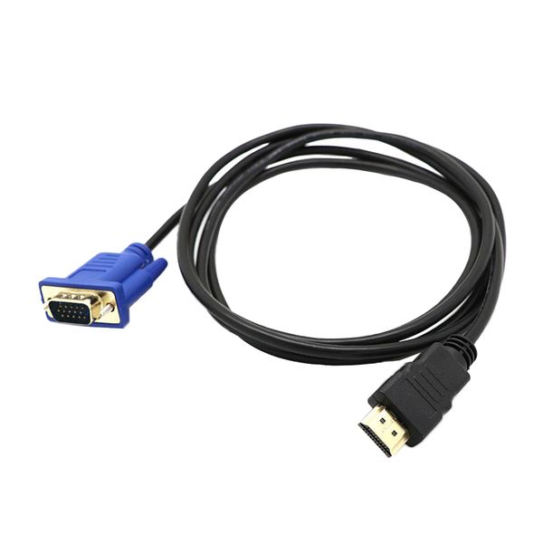 

1.8m hdtv male to vga 15-pin male video av adapter cable for hdtv set-top