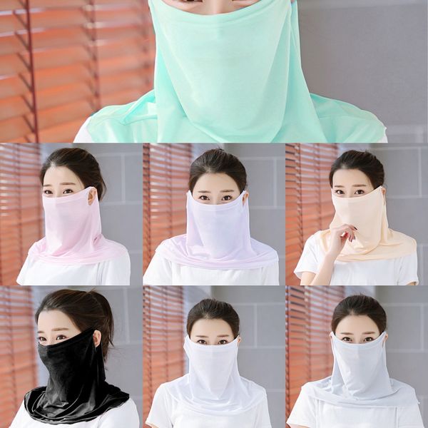 

mebsr windproof summer scarf fishing neck collar breathable protection cycling bandana seamless magic face mask sun cycling scarf, Black