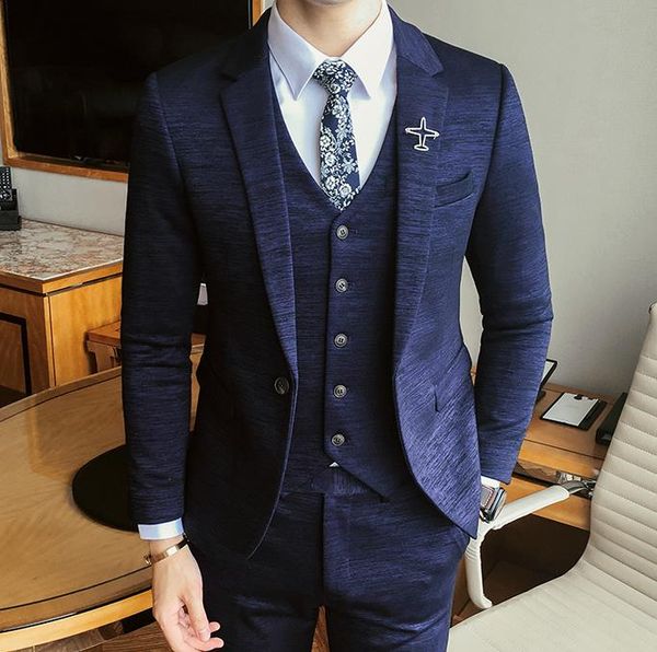 

новые официальные мужские костюмы свадебный костюм жениха homme slim fit британский приличные ужин мужские костюмы из трех частей, White;black