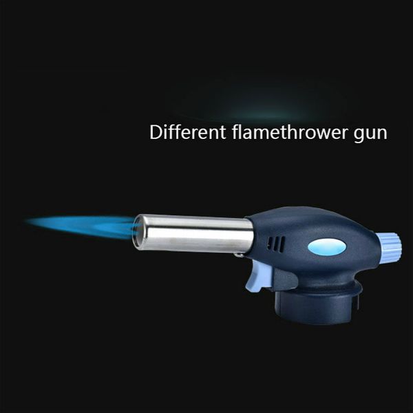 

gas torch flamethrower butane burner automatic ignition baking welding bbq camping outdoor flame kitchen lighters dropshipping