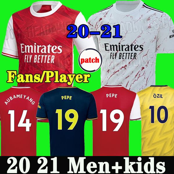 

fans player version arsen soccer jersey 20 21 pepe nicolas ceballos henry guendouzi sokratis tierney 2020 2021 football shirt men + kids, Black;yellow