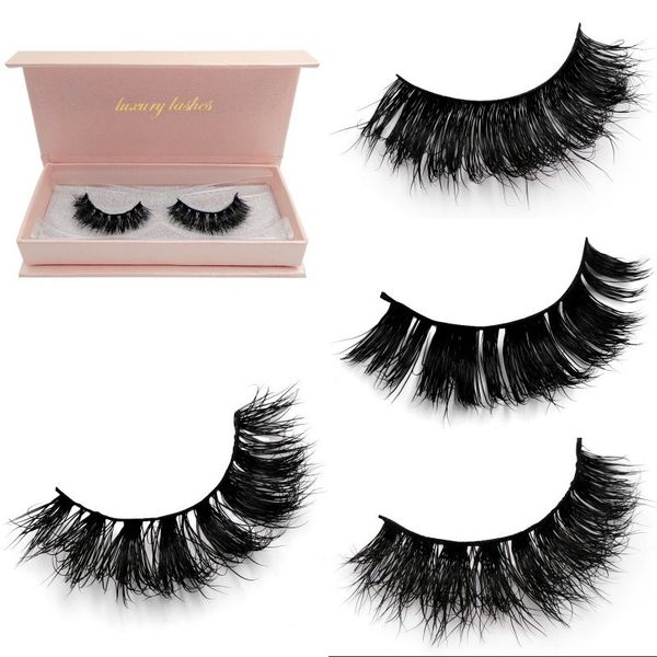 

mink eyelashes woman thick long natural messy cross eye lashes extension mink eyelashes eye makeup tool