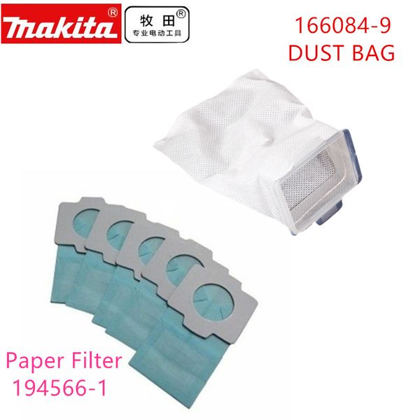 

fabric dust bag 166084-9 paper filter 194566-1 for dcl182 cl107 cl102d cl104d bcl182 lxlc01 bcl142 cl072d 4013d 4073d