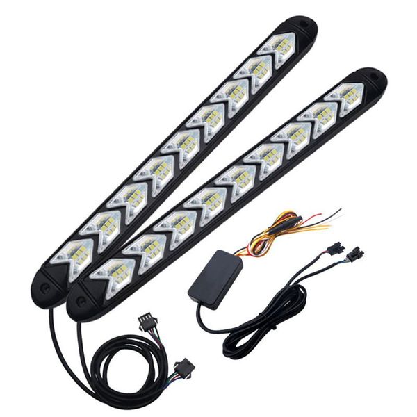 

2pcs/pair car daytime running light waterproof daylight headlight lamp set 87he