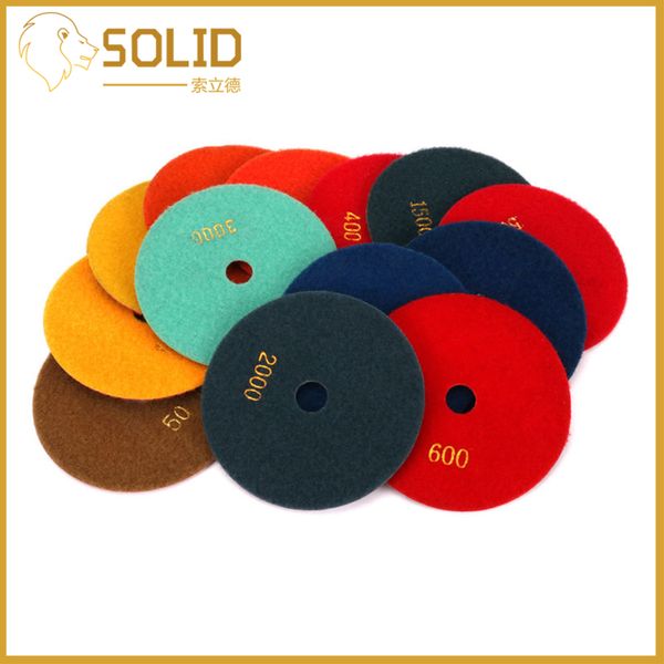 

125mm wet polishing pads granite polishing pads diamond pad diamond tools 5" concrete marble disc 1pc