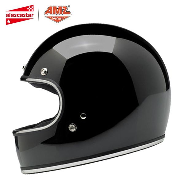 

amz motorcycle helmet men motocross capacete casco moto helmet retro motorbike full face motorcycle dot certification