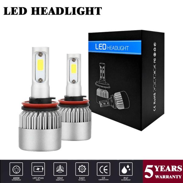 

yubao 2x led headlight bulbs s2 h4 h7 h1 h11 h13 9005 9006 h3 36w 12v 8000lm light beam lamps bulbs lighting white fast delivery