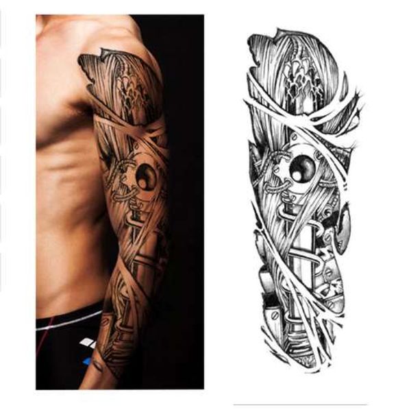 Acheter Plein De Fleurs Bras Autocollant De Tatouage 40 Modèles De Poisson Paon Temporaire Peinture Pour Le Corps Transfert De Leau Faux Manchon De