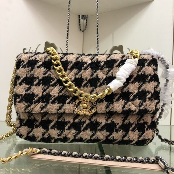 

Cla ic pattern women houlder bag high treet plaid female chain bag travelling per onality trendy girl cro body bag