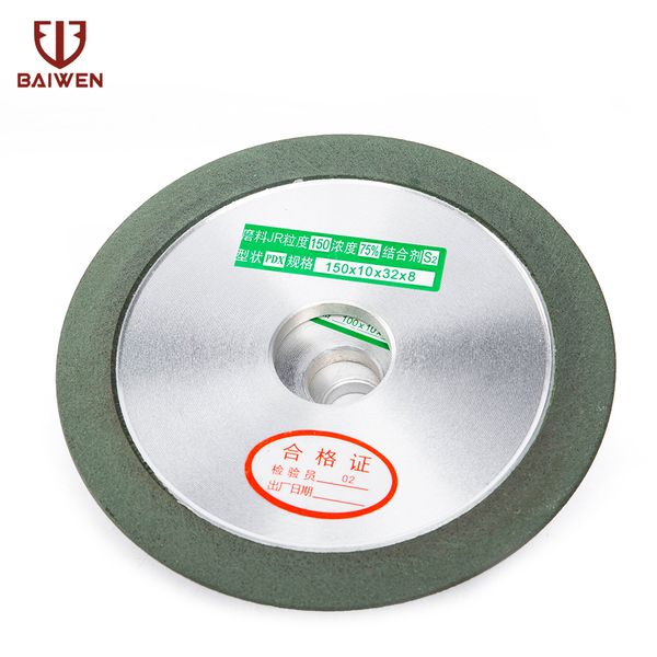 

150mm diamond grinding wheel hypotenuse cutter grinder for metal milling 150/240/320/400 grit