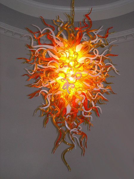 Американская гордость светодиодные подвесные лампы вручную стеклянную люстра света кораллы форма отель декор декор энергия экономить люстры