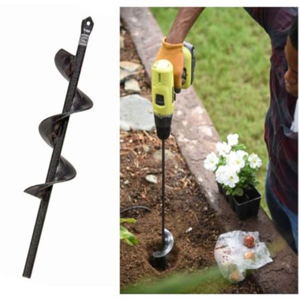 

yard butler roto digger 9/18 inch garden auger drill bit planting irrigation weeding steel tool electric hammer and water borer