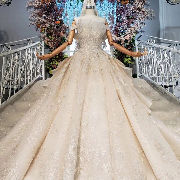 

shell strapless wedding dresses bridal gowns backless crystal cascading ruffle capped off shoulder wedding dresses vestidos de novia satin, White