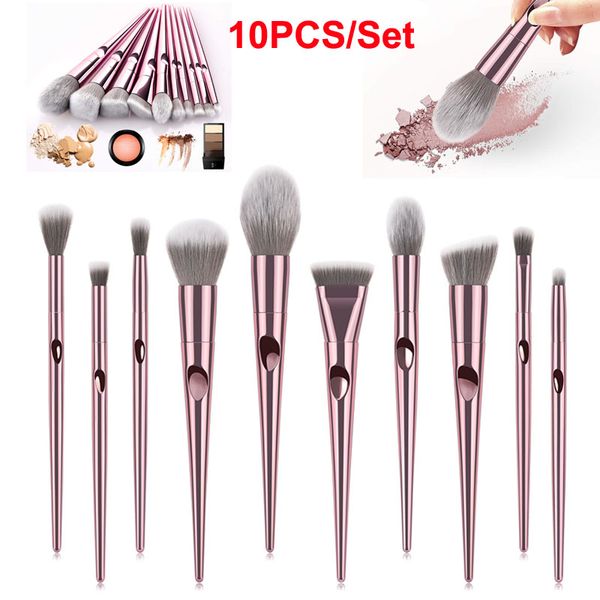 Pincéis de maquiagem 10 pçs / set Wet and Wild cosméticos escova Em Pó Fundação Blush Sombras Brushes Kit Beleza Make Up Tool livre DHL