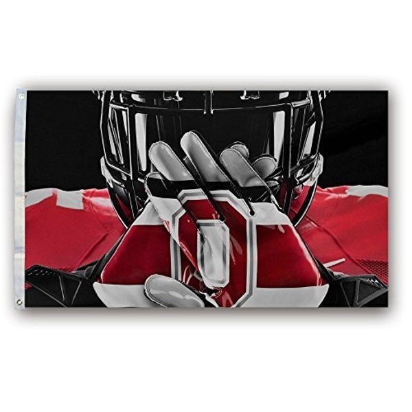 

NCAA штат Огайо Buckeyes перчатки шлем флаг