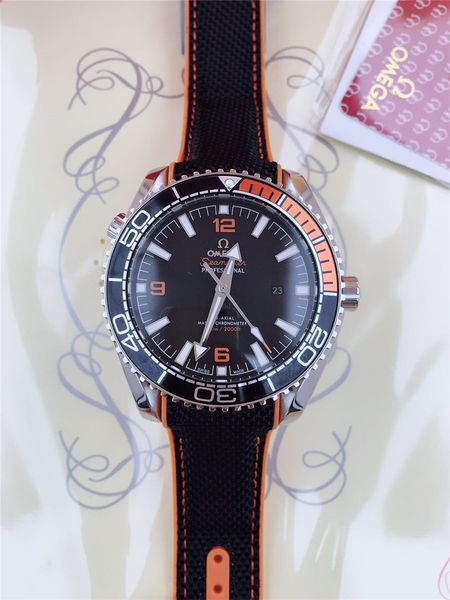 

Мужская мода OMEGA Seamaster роскошные часы бренд Mans автоматические механические часы из нержавеющей стали ПВХ водонепроницаемые наручные часы