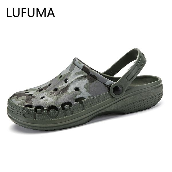 

men sandals 2020 crok adulto clogs crocse crocks shoes eva sandalias summer beach shoes slippers cholas hombre bayaband croc y200520, Black