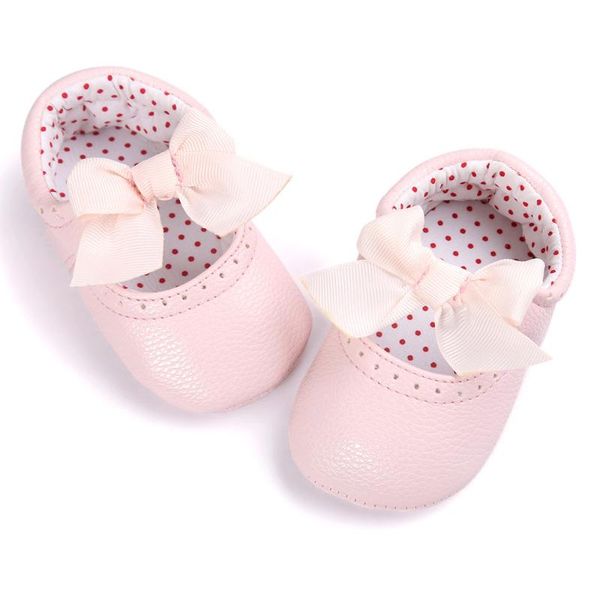 

детские искусственная кожа обувь первые ходунки новорожденный девочка moccs принцесса обувь лук нескользящая обувь детская кроватка solf