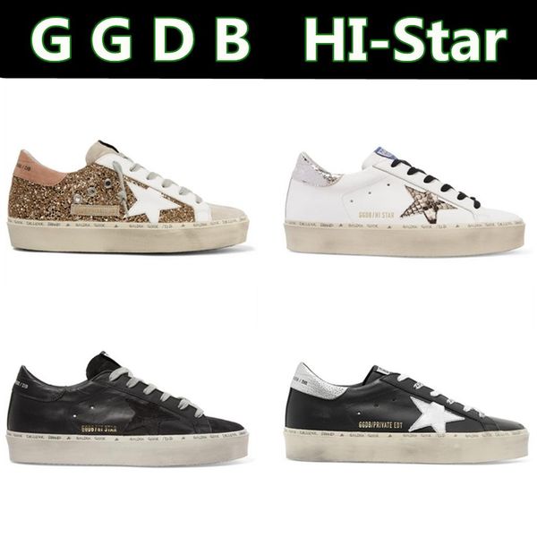 

Italy deluxe brand 13 ggdb hi tar golden uper tar goo e platform hoe neaker men and women ggdd gdb do old port ca ual dirty hoe, Black;brown