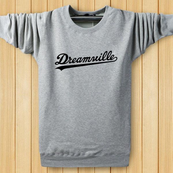 

hiphop harajuku hoodies men crew neck dreamwille letters designer sweatshirts spring pullovers, Black