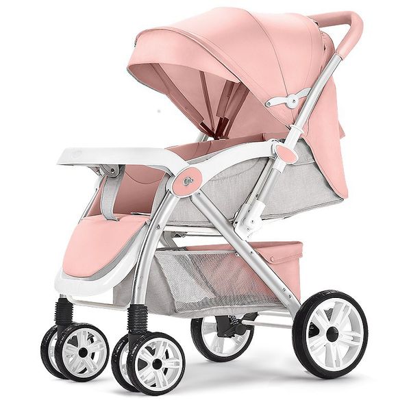 

baby stroller can sit reclining and light folding 0-3 years old four wheel two-way baby carriage travel pram umbrella cart