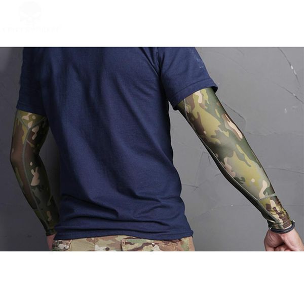 

2.0 upf50+ arm tattoo cover cool cycling sleevelet arm sun protection arm sleeves cover multicam