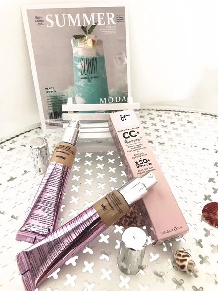 

makeup it cosmetics your skin but better light medium 2 color pearlescent sunscreen 32 ml cc cream waterproof long lasting bb epacket