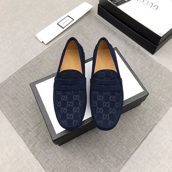 

man dress shoes spring autumn men social shoes black blue mens wedding footwear rubber bottom suit shoes slip-on male footwear