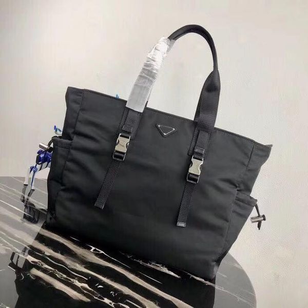 

2vg042 high-end custom men's classic handbags italian designer designer men's briefcase casual business style nylon canvas tote ba