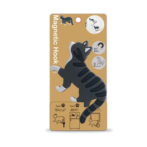 

lovely multifunctional cartoon cat fridge magnet hook refrigerator magnetic sticker hooks