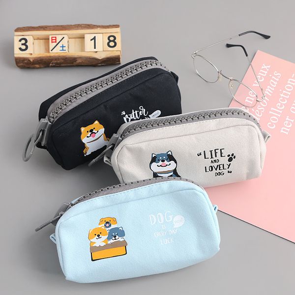 

large capacity for big zip pen pencil case cute pencil bags cases school supplies school stationery cosmetic bag gift