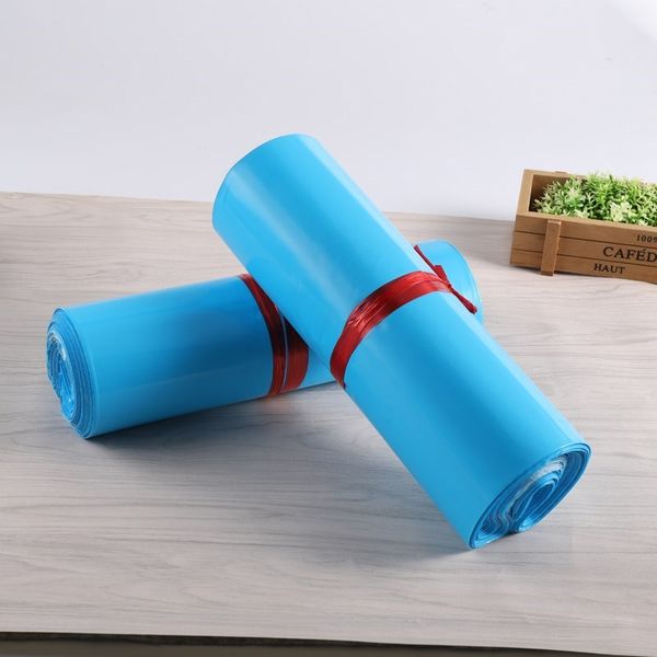 

10 pieces/lot) blue express bag thickening courier bag envelope logistics documents international packaging bags