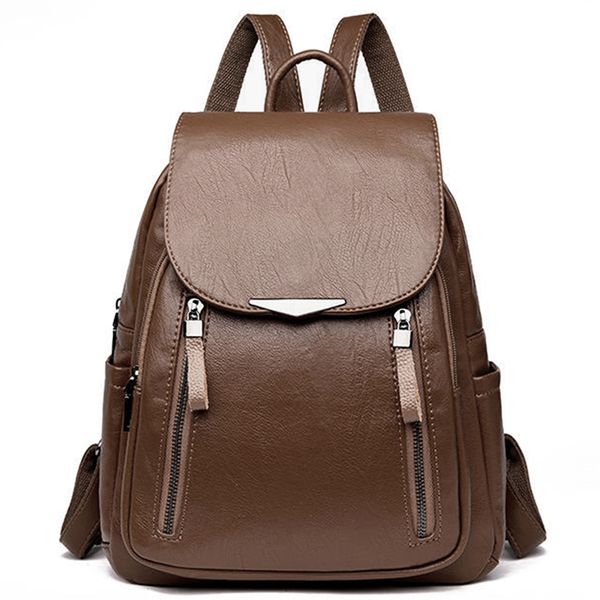 

female backpack pu large capacity bagpack fashion girl waterproof rucksacks lady shoulder bag 2020 new backpack women
