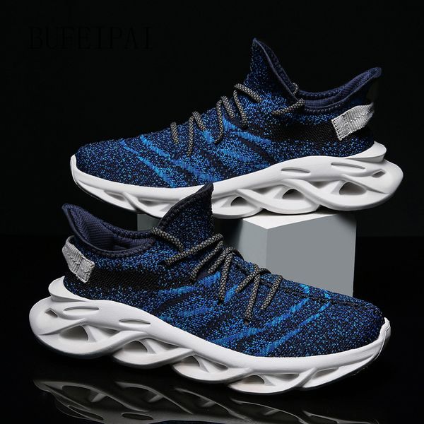 

bufeipai women's men's running shoes breathable outdoor sneakers women's light sneakers couple air cushion flats training