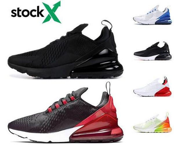 

triple black core white 270 men women running shoes classic og 270s regency purple bred trainer olive tiger outdoor sports sneakers with box