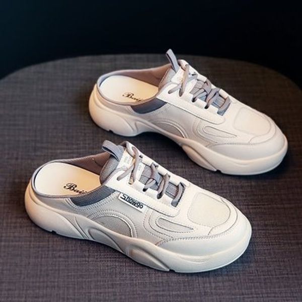 

women's sports shoes ladies casual flat shoes mesh light breathable women's 2020 new wild tide, Black