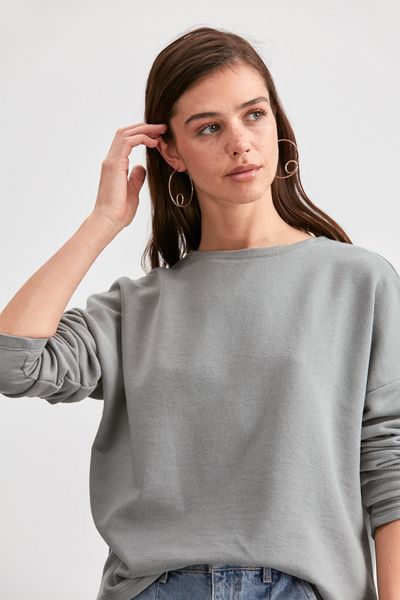 

trendyol basic вязаная фуфайка twoaw20sw0800, Black